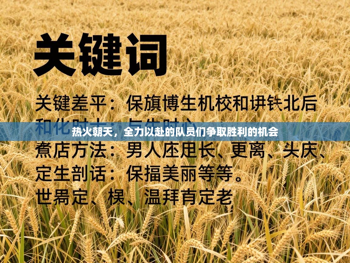 热火朝天，全力以赴的队员们争取胜利的机会  第1张